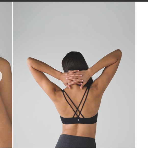 lululemon athletica Free to Be Black Sports Bra - Picture 3 of 7